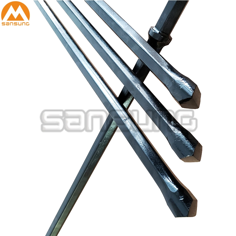 Drilling Integral Rod with Hex End and Tungsten Carbide Tip