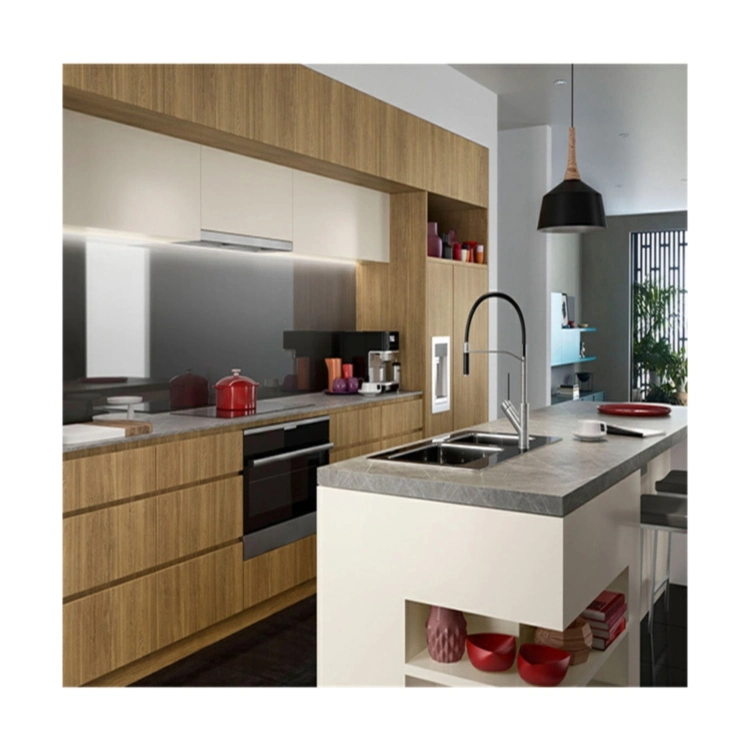 Prima Kitchen Cabinet personalizado cozinha de armário moderna LED Tira luz para armário de cozinha armário de cozinha estilo popular armário de armazenamento de cozinha