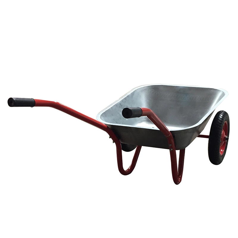 Garden Tools Barrow Trolley Wheelbarrow with Galvanized Tray for Russia Market