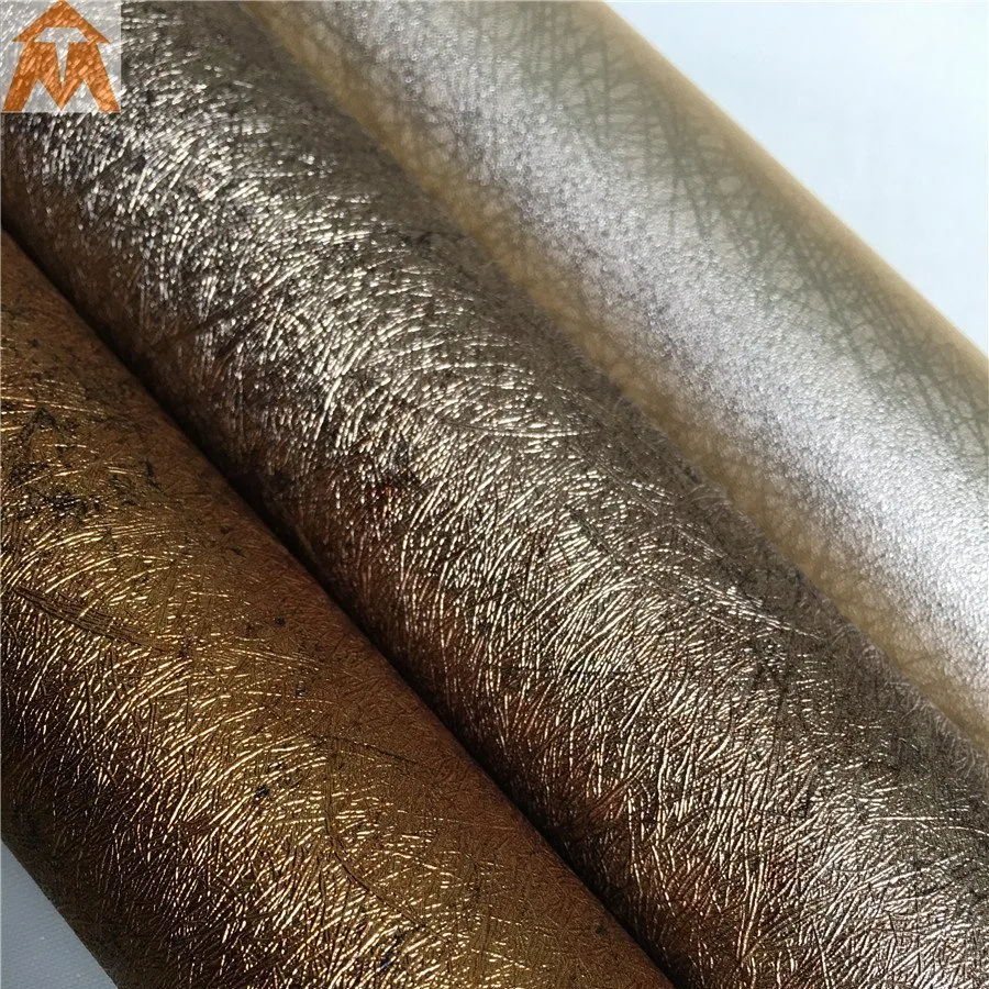 Huichuang Embossed Metallic Paper Retro PVC Film for Skirting Frame Wall Panel