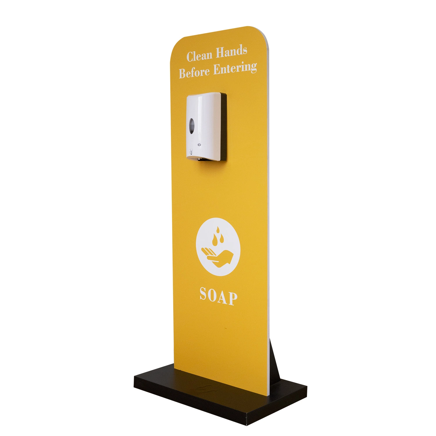 Touch Free Hands Free Hand Sanitizer Stand Branding PVC Board Display Stands