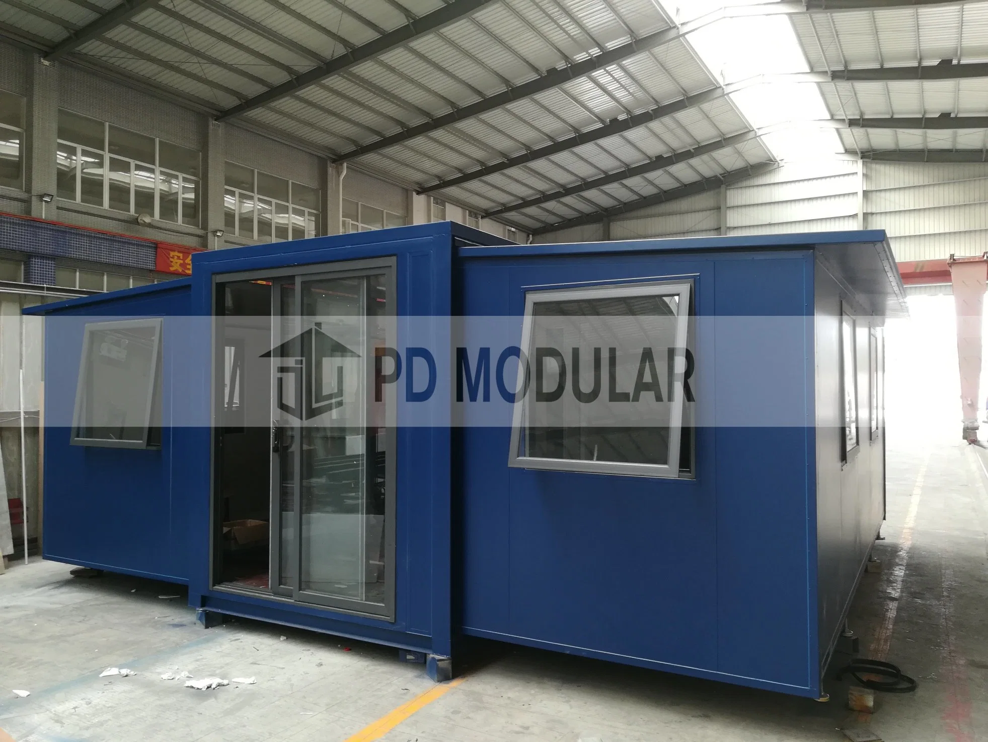 New Arrival Prefab Glass Wooden Prefabricated Container House in German