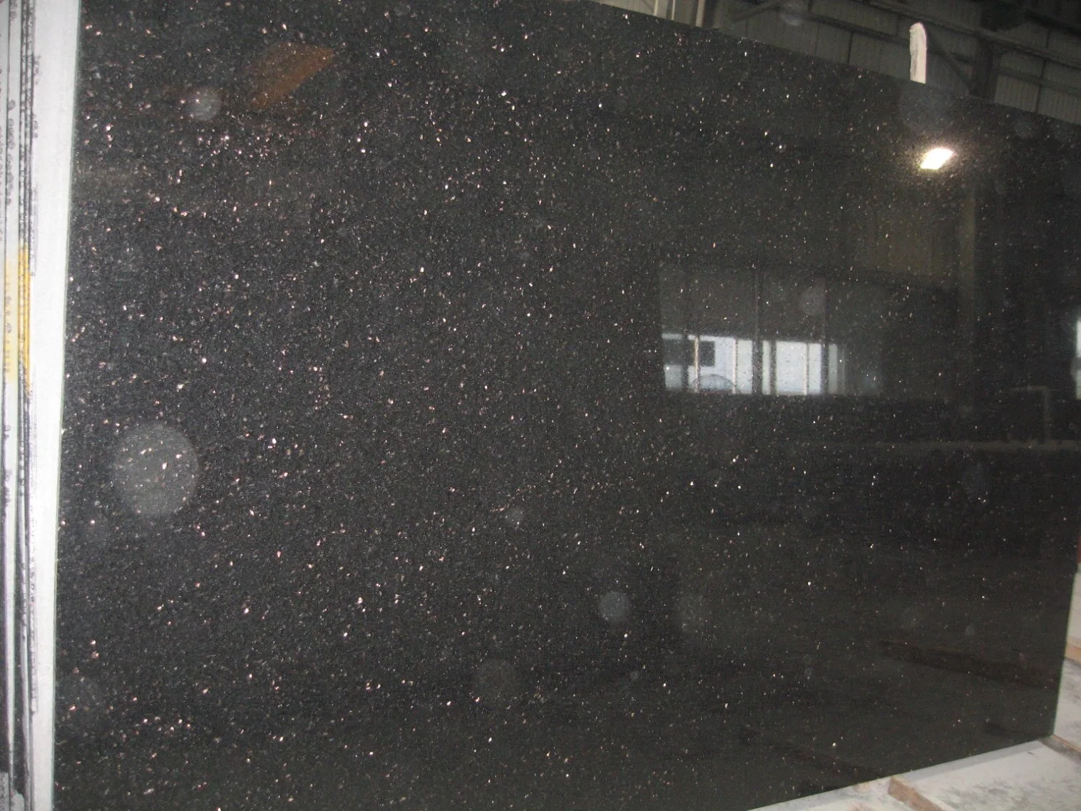 Black Galaxy Granite Natural Black Granite with Golden Spot Polished Big Slabs