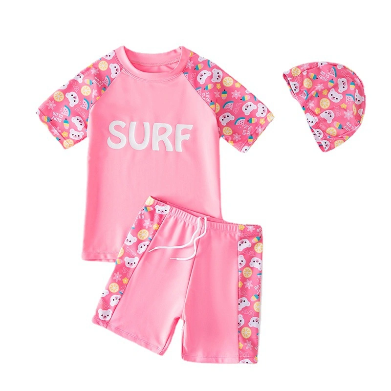 Children's Swimwear Men's Large Children Boys Professional Swimwear Quick Dry Girl Children Separate Sets Wholesale/Supplier