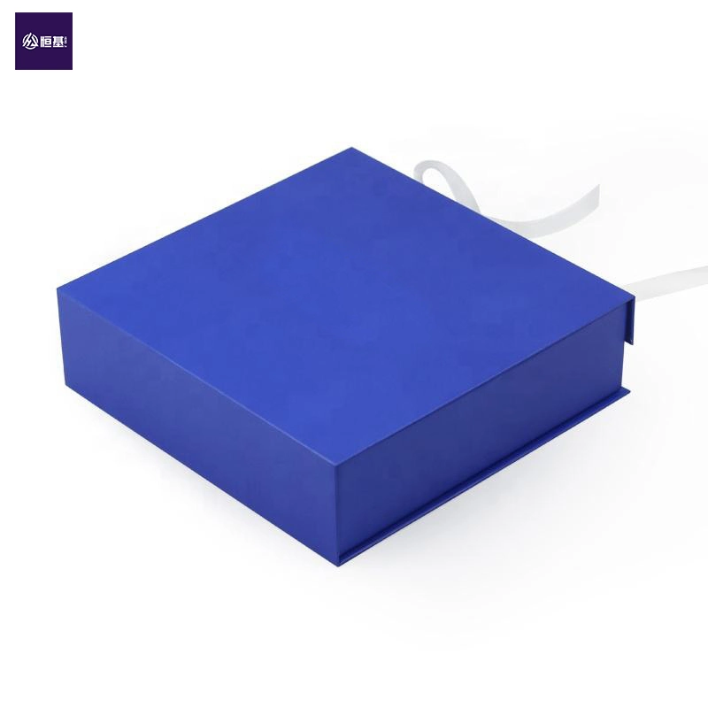 Custom Art Paper Jewelry Box Cardboard Packaging Gift Box with Ribbon