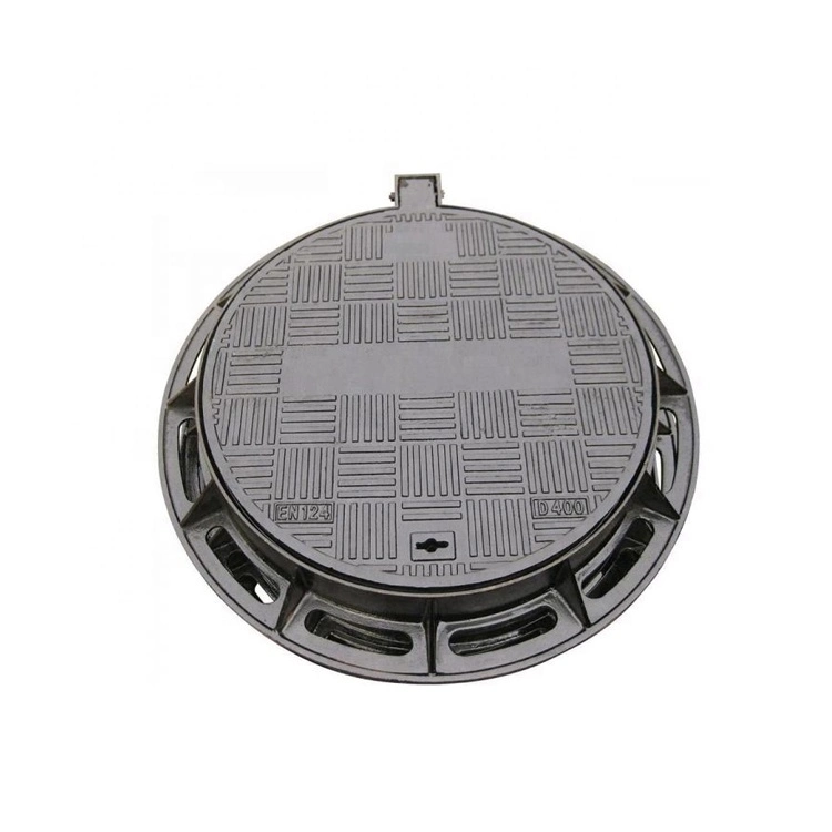 Good Quality En124 B125 Epoxy Coating 600 Dia Round Dci Ductile Iron Drain Manhole Cover Frames