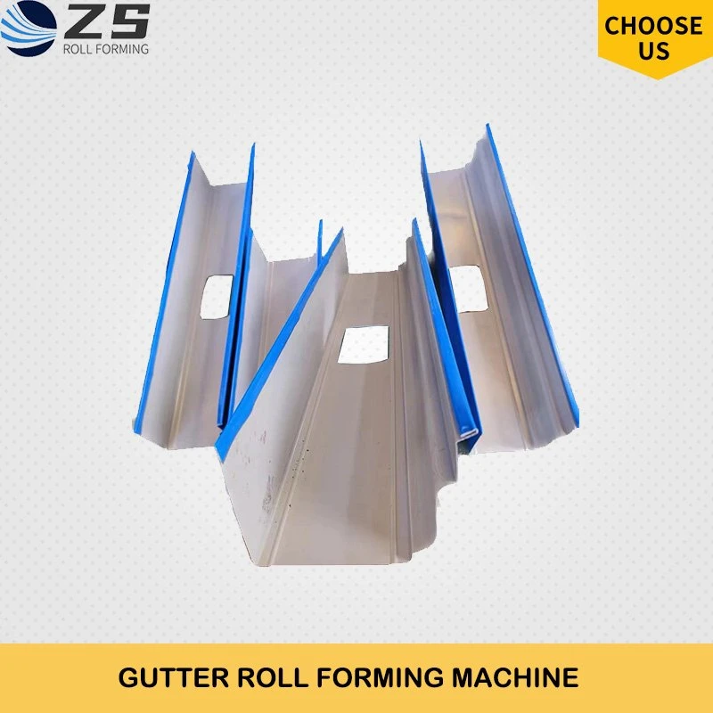 Metal Roofing Sheet Heavy Rain Downspout Water Gutter Steel Cold Roll Forming Making Machine