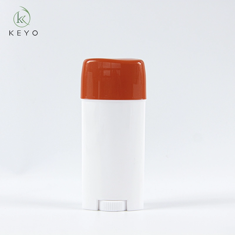 Popular Custom PP Oval White Deodorant Stick Container Packaging Cream Tube Bottle