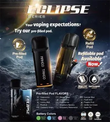 2ml Vorgefüllte Pod Vape Box 600puffs Einweg-Zigarette elektronische CIGS Puffs Bar