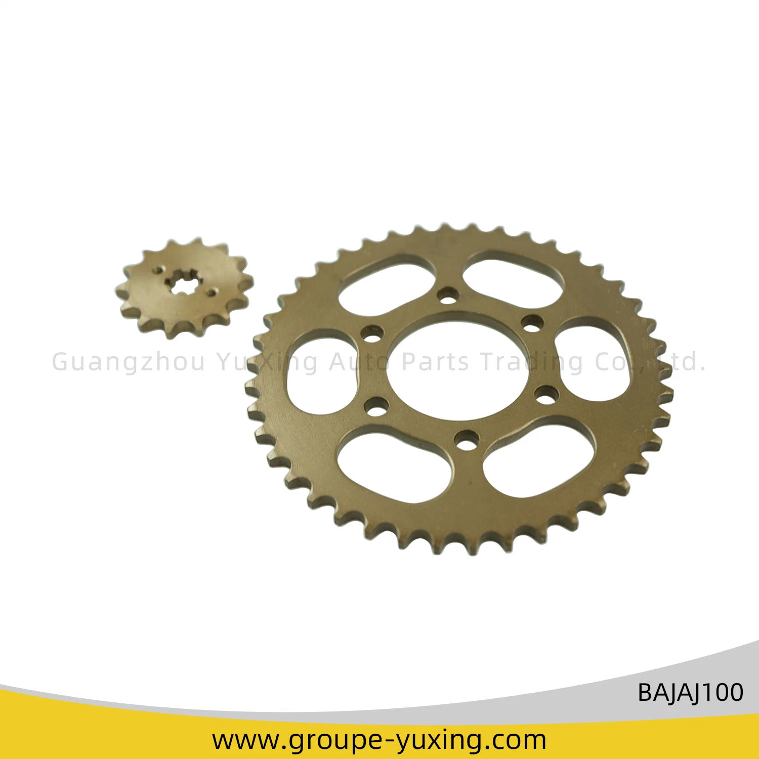 China Motorcycle/Motorbike Spare Parts Sprocket Kit+Chain for Bajaj100