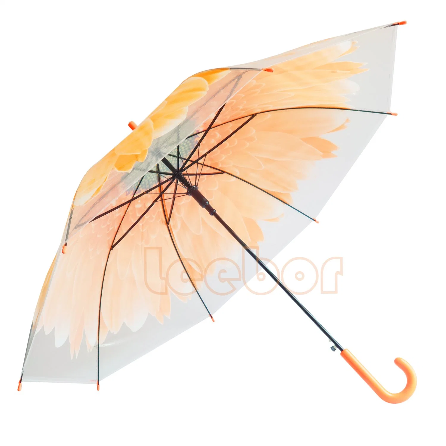 Better Quality Flower Printed Poe Umbrella/Straight Umbrella