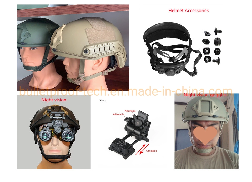 H-Quality Casco Military Tactical Bullet Proof Wendy Safety Defense Combat Ballistic Helmet 295