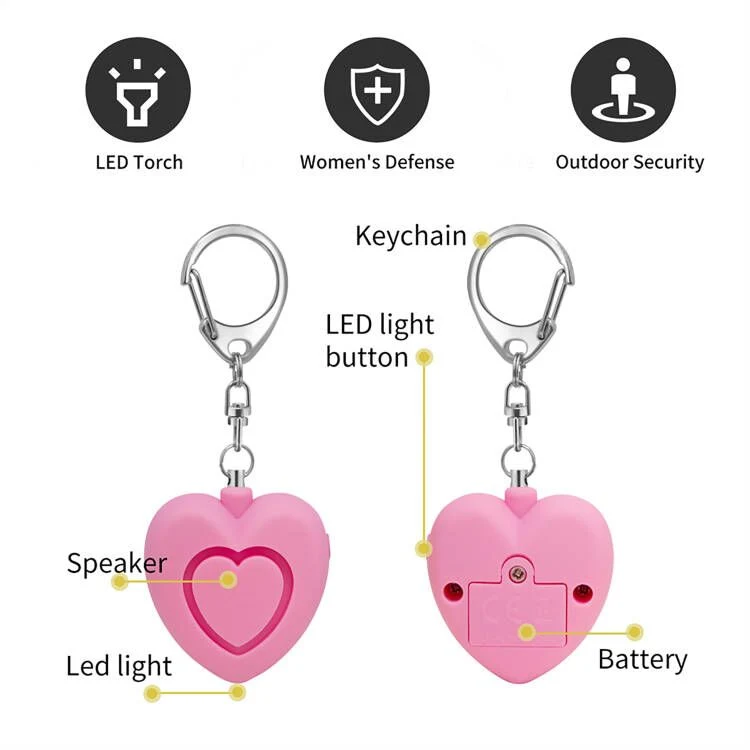 Emergency Sos Security Body Alarm Self Defense Alarm Keychain for Women Children