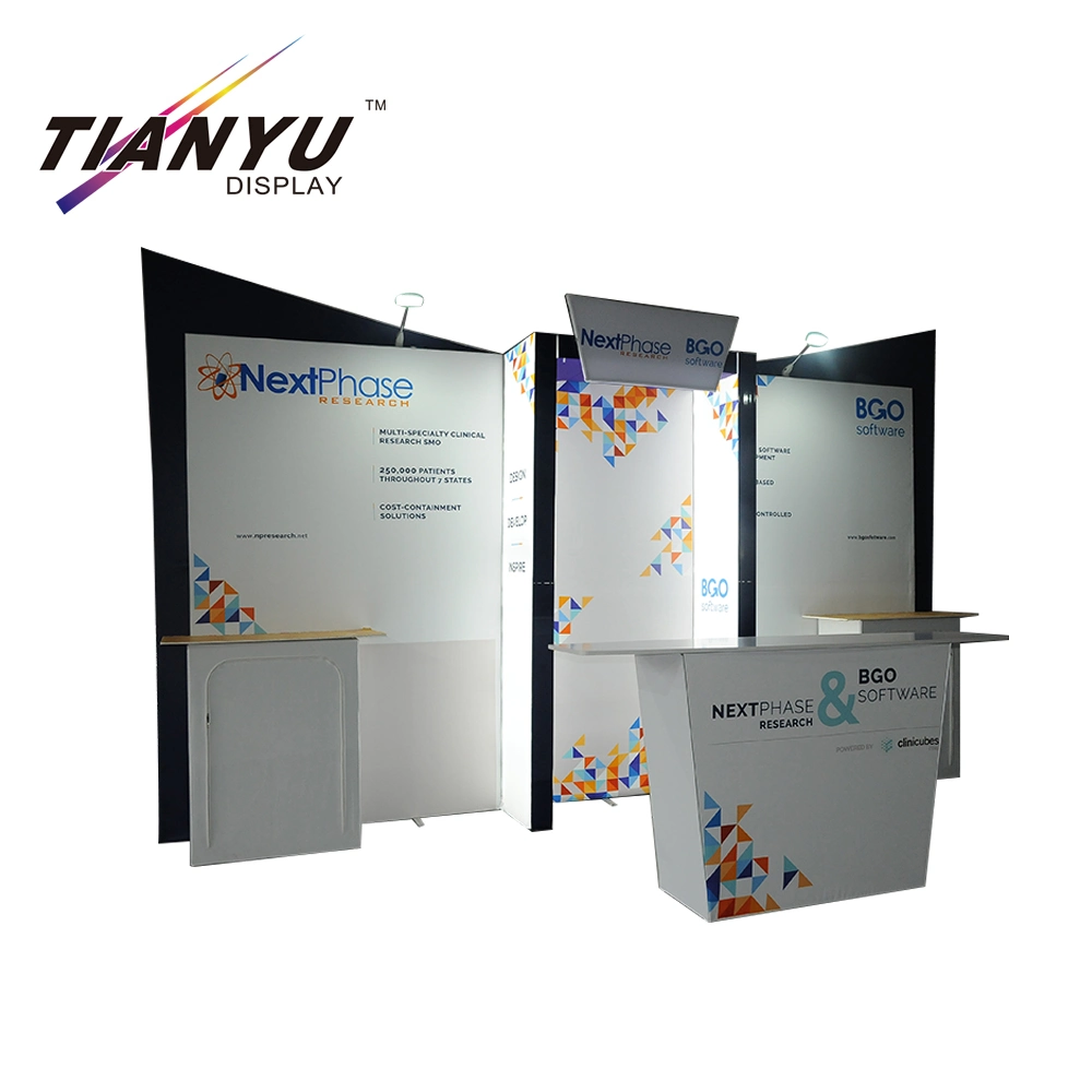 Wholesale China Aluminum Extrusion Tension Fabric Advertising Floor Standing Convenient Tradeshow Booth Displays