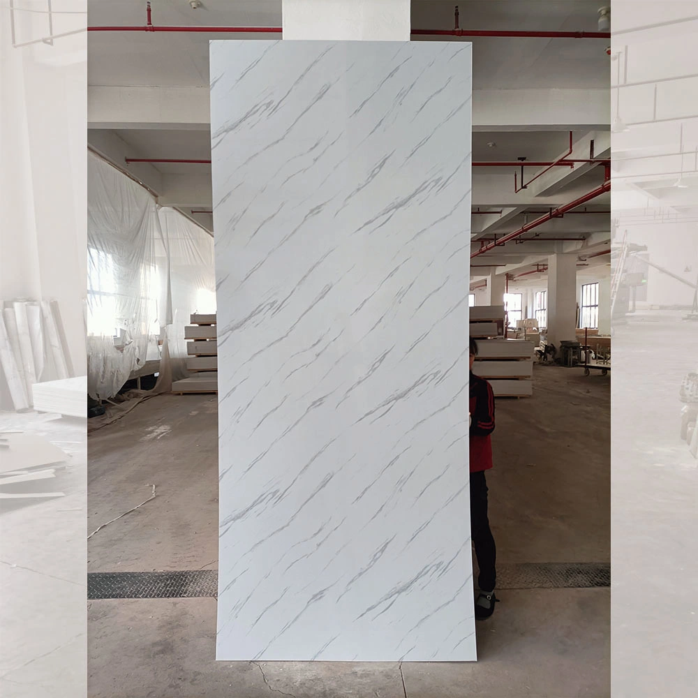 Kunstmarmor PVC Kunststoff UV-Marmor Blatt für Wanddekoration