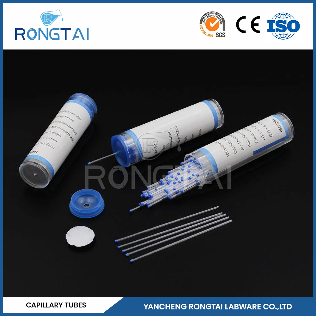 Rongtai Borosilicate Capillary Tube Manufacturing Quartz Glass Transparent Capillary China Nonheparinized Capillary Tubes