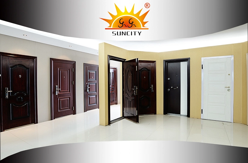 Heat-Transfer Painting Exterior Security Steel Armour Iron Door