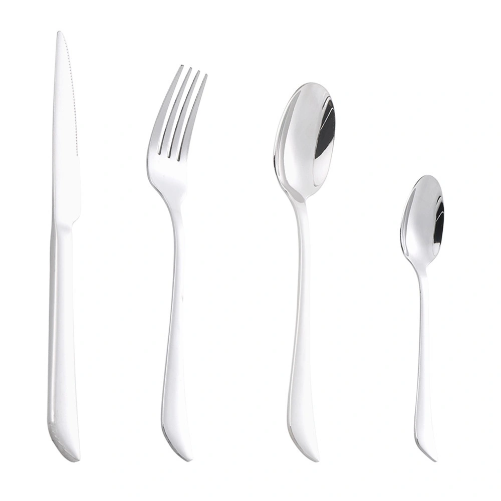 Stainless Steel Mirror Polished Knife Fork Spoon Kit Dinnerware Silverware Set