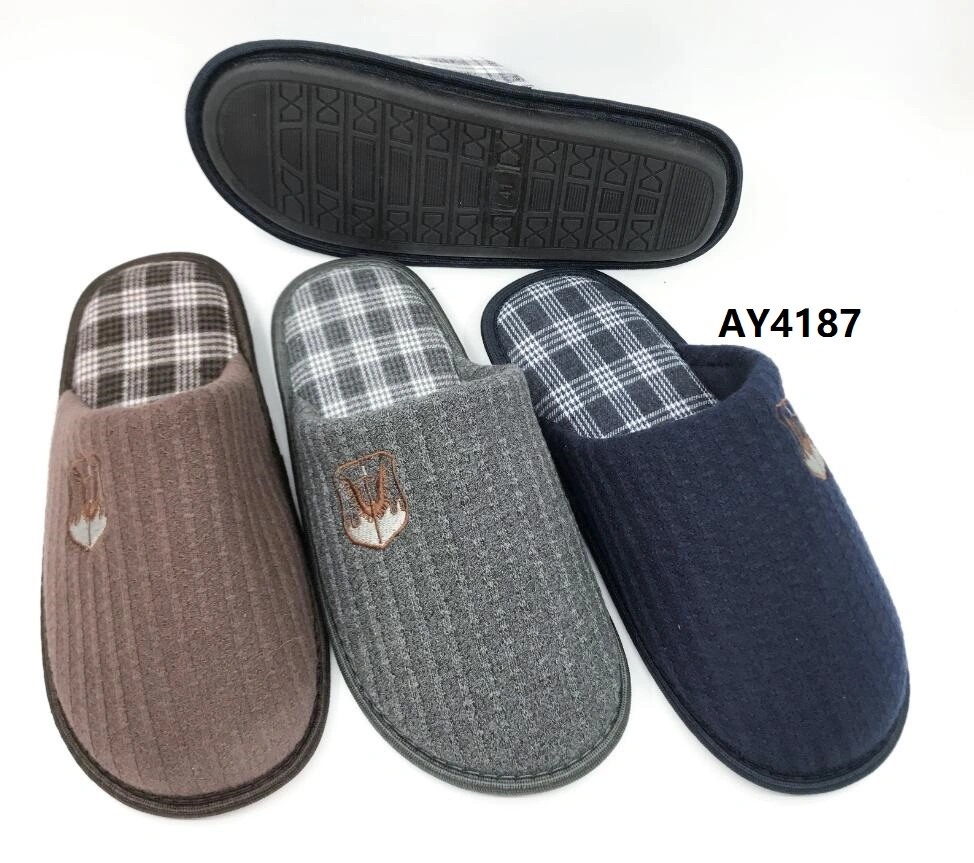 2021 Newest Collection Cloth Material Good Sale Man Indoor House Shoes