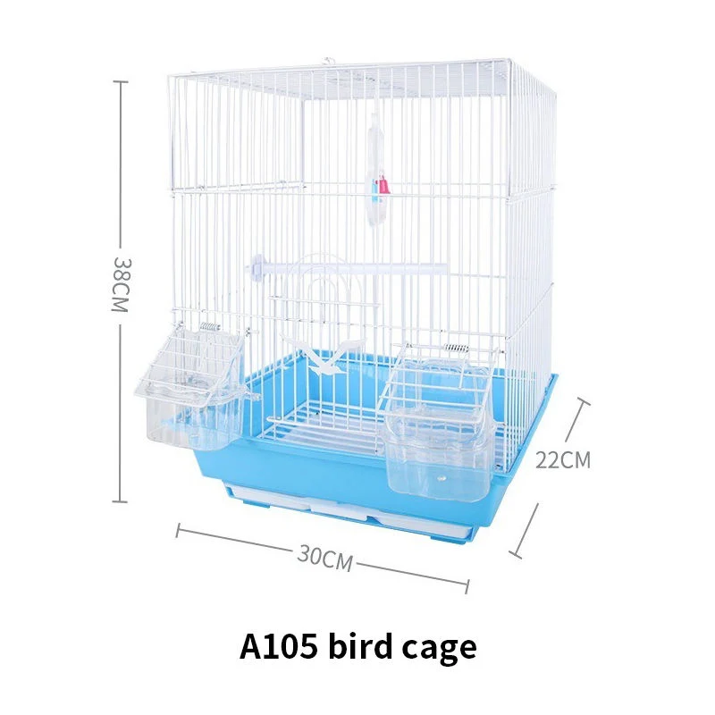 La jaula de pájaros de hierro Splash-Proof nido suministros mascota Bird Cage