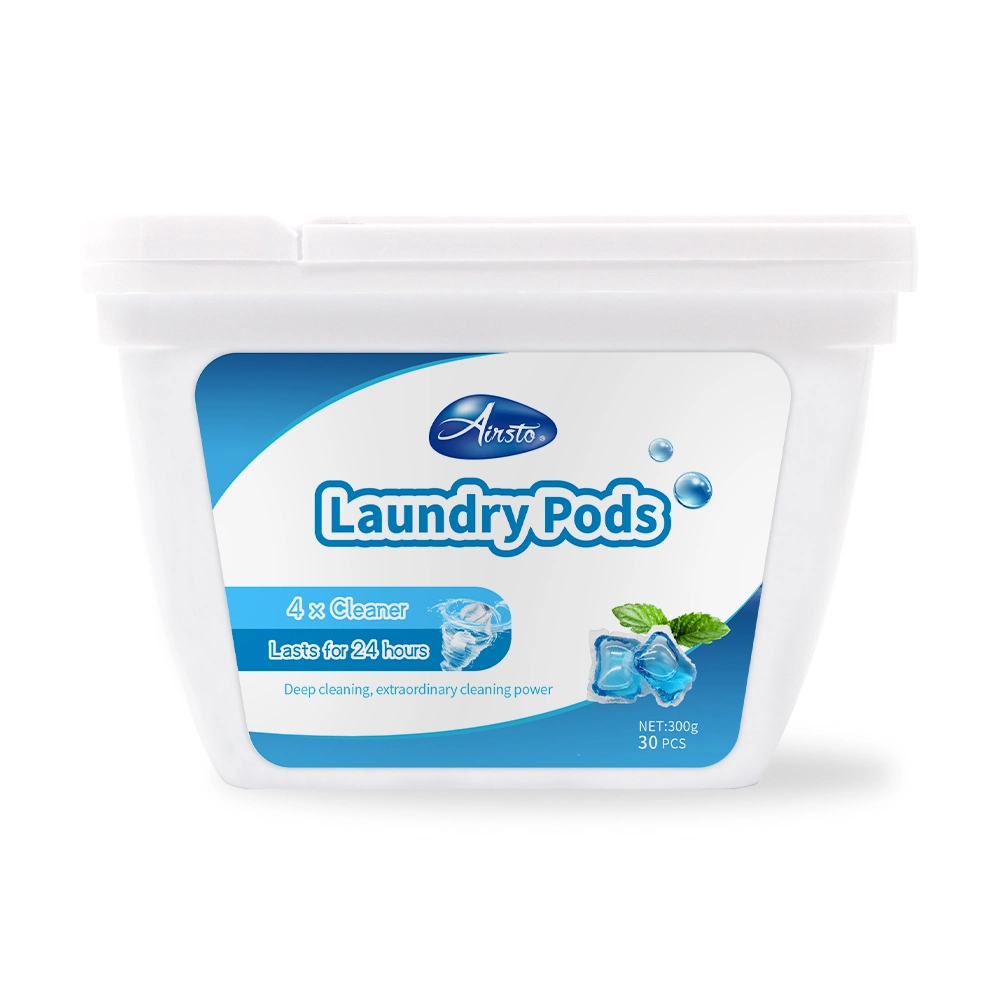 Airsto producto de limpieza Detergente 3 en 1 Recuento de 30 de Pacs.