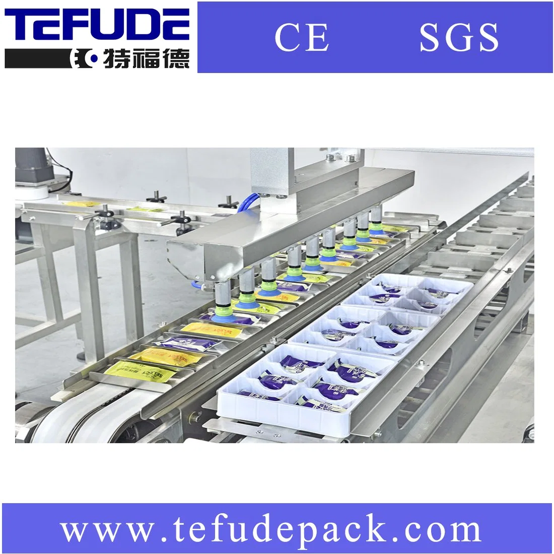 Automatic Flow Packaging Machine Automatic Robot Pick and Place Food Package Secondary Packing