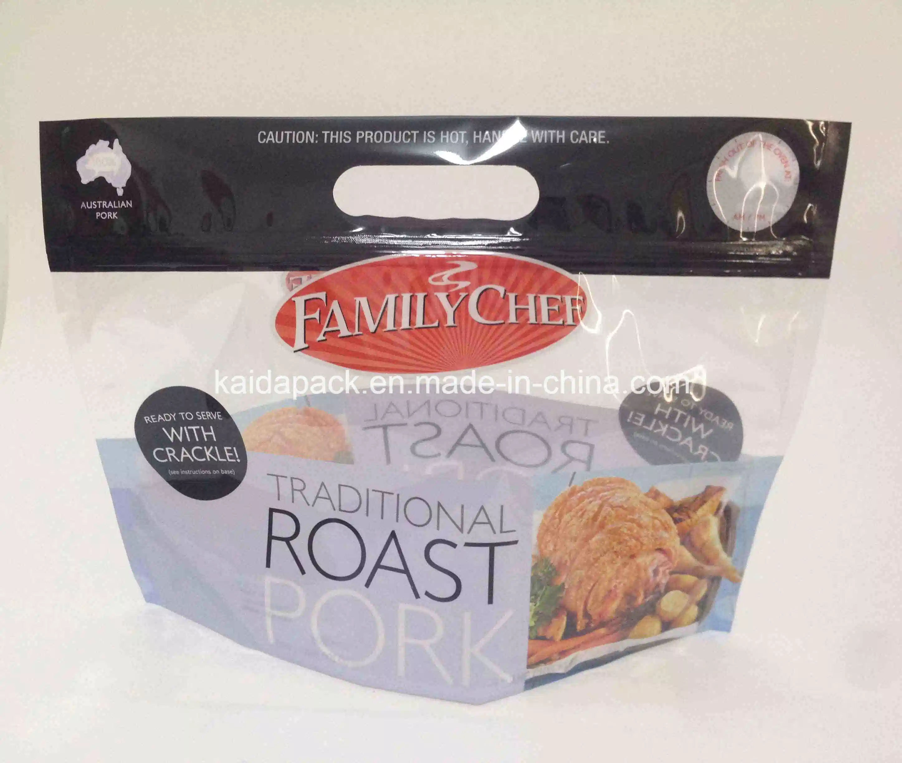 Anti Fog Microwaveable Stand up Roast Chicken Zipper Bag