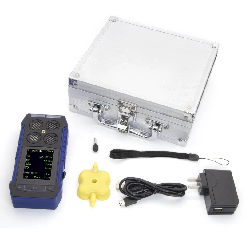 Atex Approval Portable 4 in 1 Multi Gas Detector Monitor