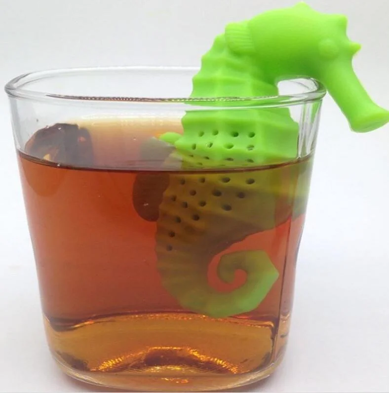 Sea Animal Hippocampus Tea Infuser Silicone Loose Leaf Tea Bag