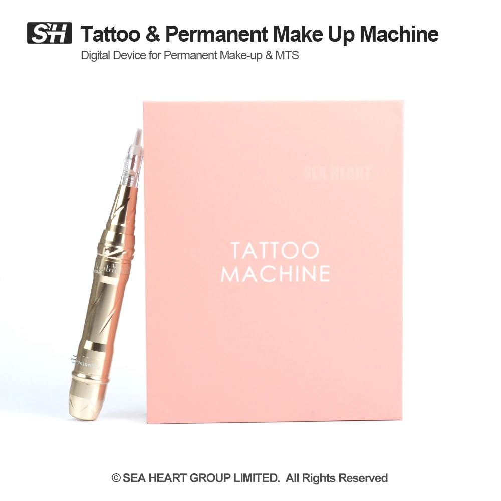 Pink Color Digital Permanent Make up Tattoo Machine