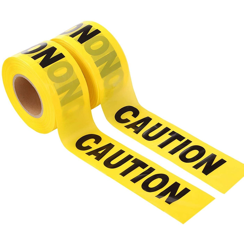 Orange Color Custom Printing Caution No-Adhesion Barrier Danger PE Warning Tape