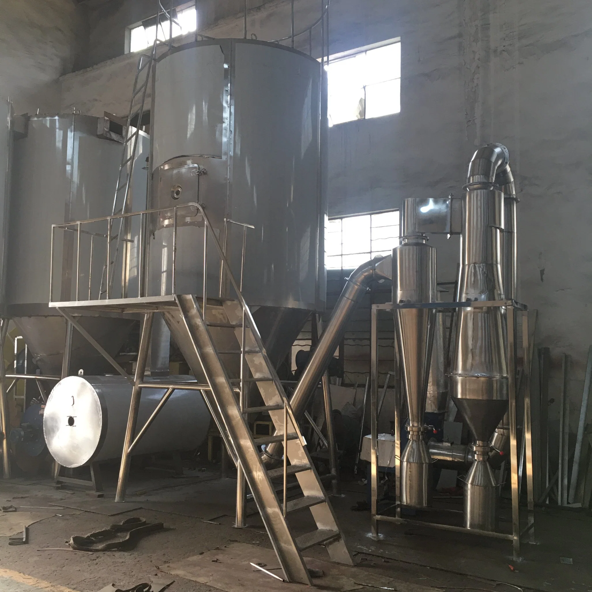 Automatic Milk Spray Drying Machine Probiotic Vertical Industrial Spray Dryer Equipment