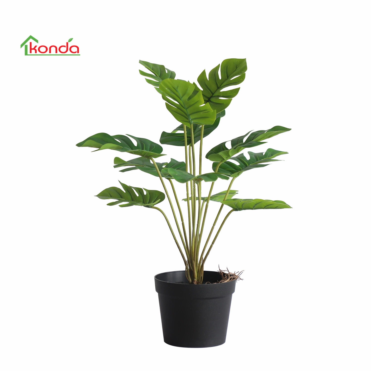 Fábrica china pequeña verde Artificial dejar planta en maceta de Bonsai