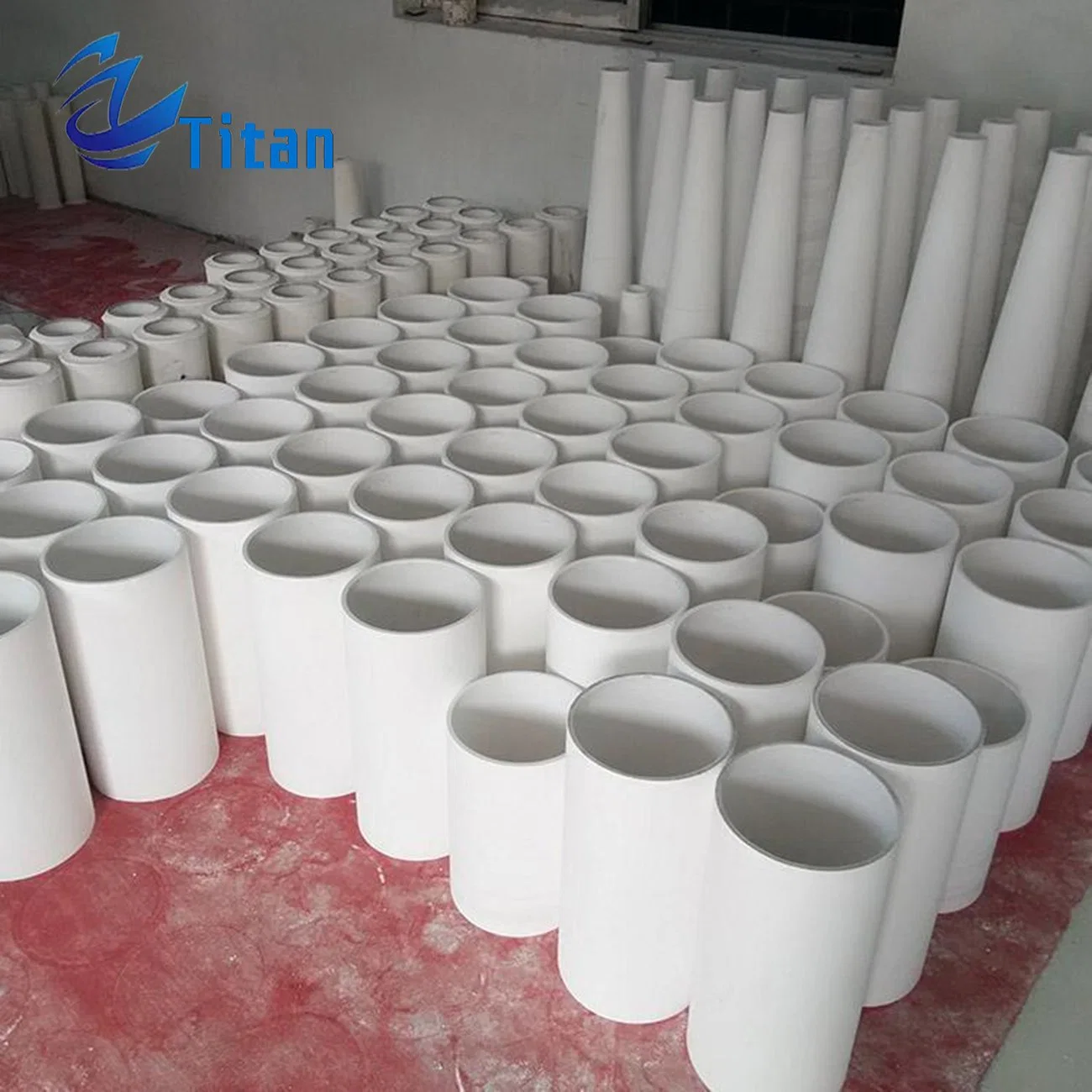 Power Distribution Use Alumina Ceramic Pipe Liner Industrial Abrasion Resistant Material