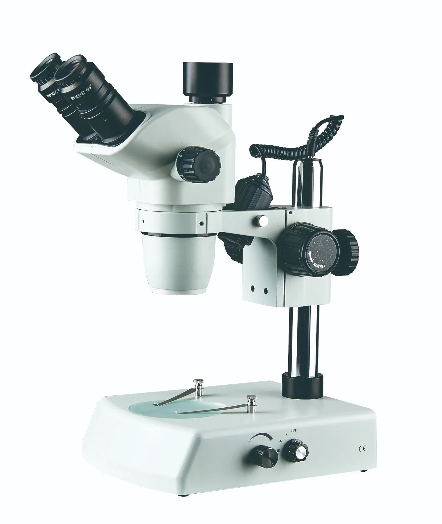 Trinoculaire Zoom optique numérique professionnel binoculaire 6.7X-45x Microscope stéréo Lotsin