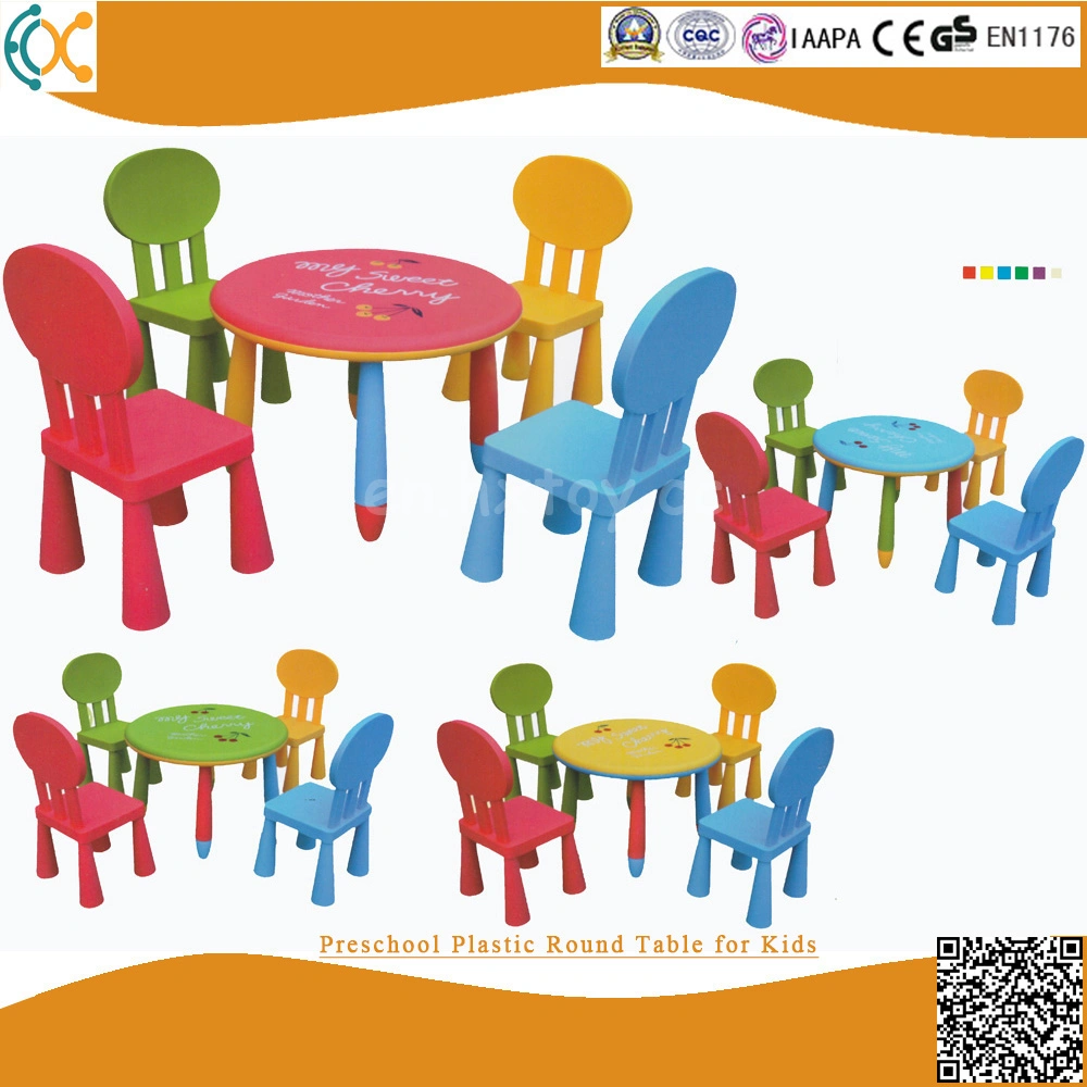 Preschool Plastic Round Table for Kids Kindergarten and Daycare Furniture
