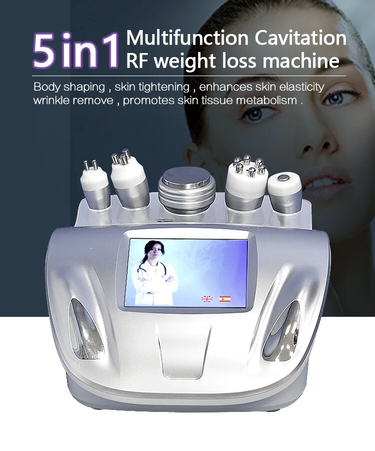 Sistema de cavitación RF Ultracavitation vacío cuerpo adelgaza la máquina de belleza