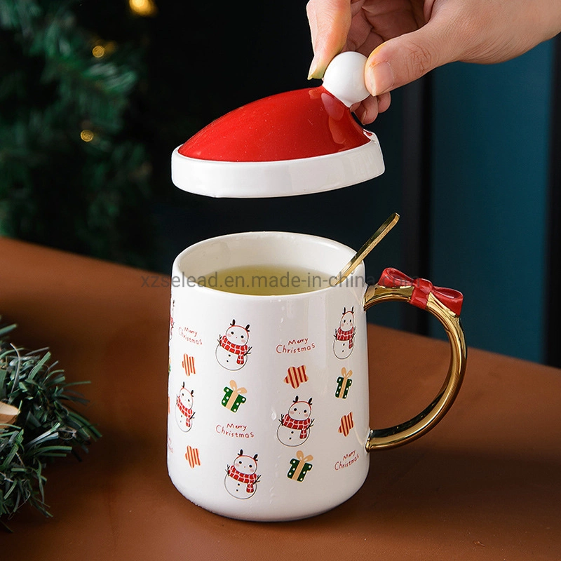 Custom Christmas Gift Porcelain Mugs Cups Ceramic Coffee Mugs