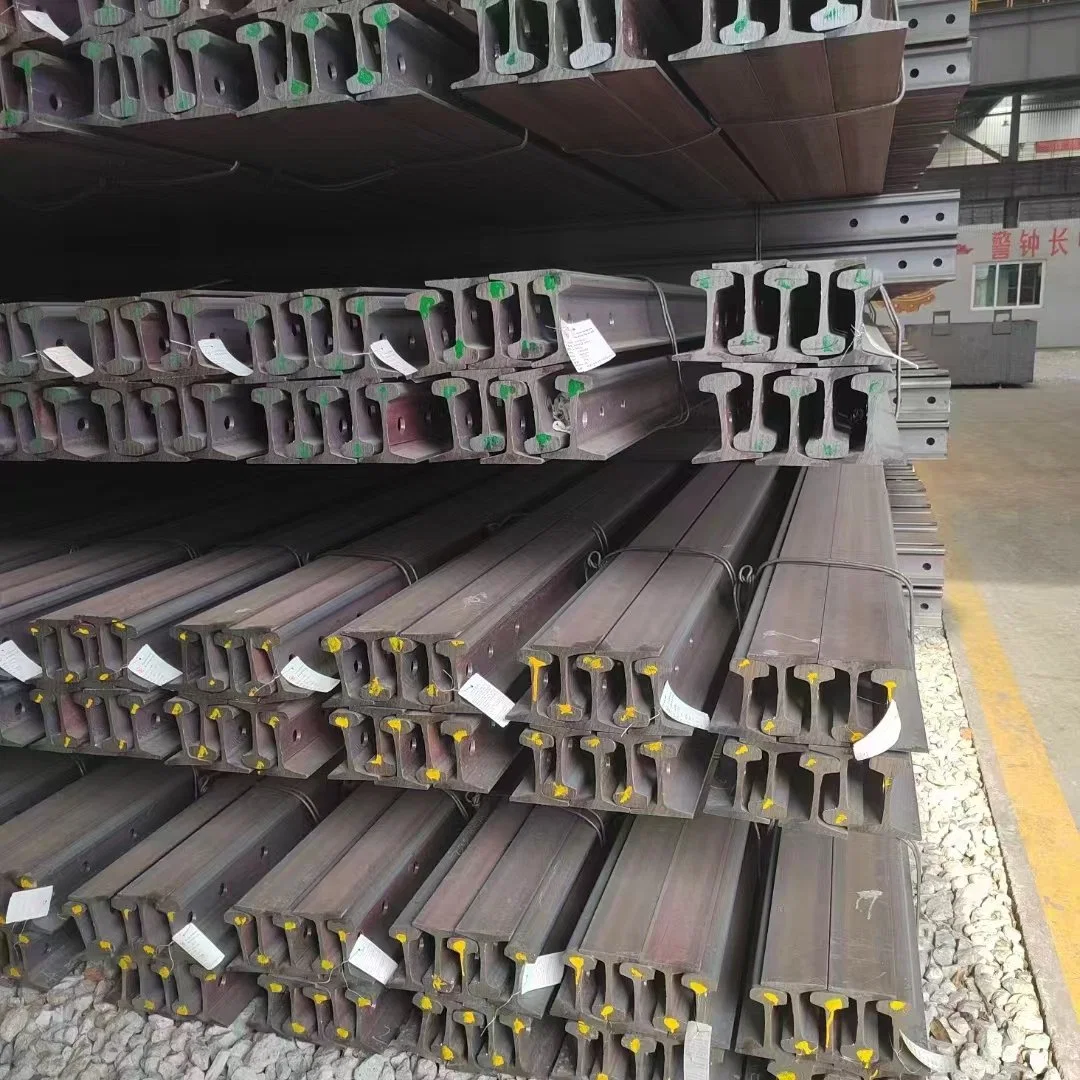 Railing Prices Rails Track 55q Q235 R50 R65 Light Heavy Rails Train Hot Rolling Used Guard Railroad W-Beam Steel Guide Rail