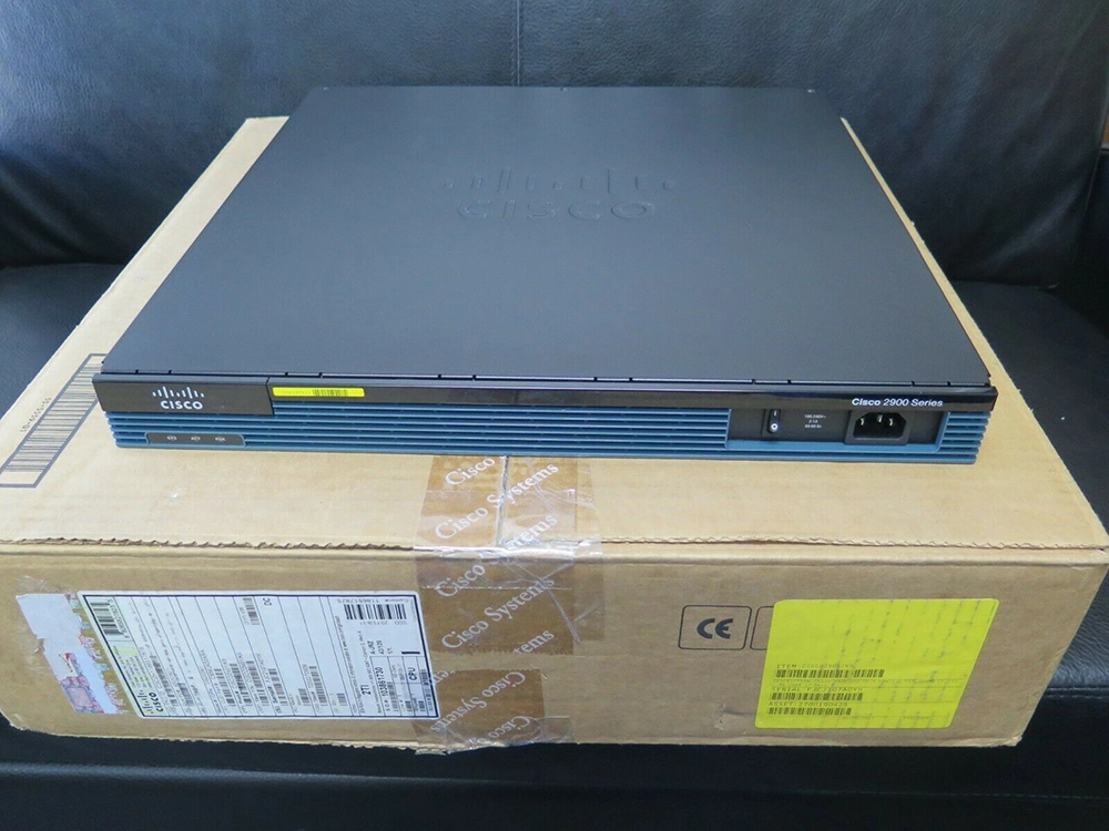 Cisco 2911/K9 Cisco 2911 W/3 GE, 4 Ehwic, 2 DSP, 1 SM, 256MB CF, 512MB DRAM, router de conmutación Ethernet IPB