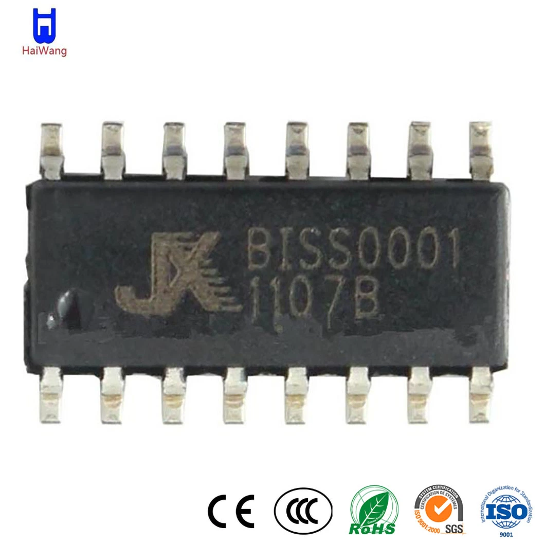 Haiwang Biss0001 Sop/DIP Profesional de China de fábrica de componentes electrónicos Circuitos Integrados CMOS Mixed-Signal Biss0001 usado en la iluminación automática