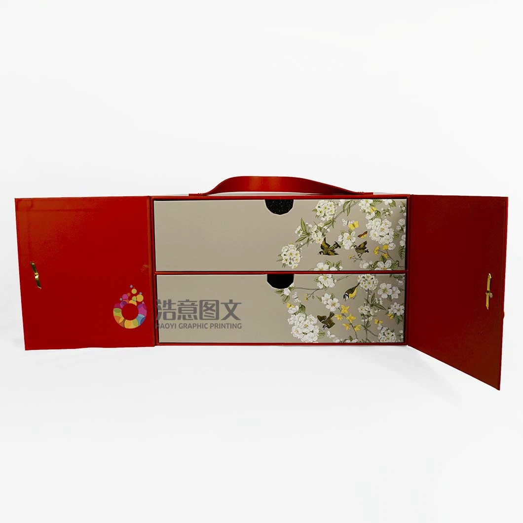 Usine chinoise de promotion personnalisée de boîte-cadeau d'emballage de gâteau de lune alimentaire.