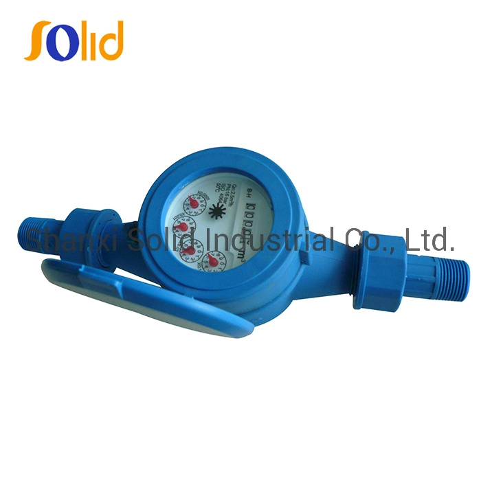 Plastic Nylon Water Meter Body Multi Jet Dry Dial Type Water Meter Price