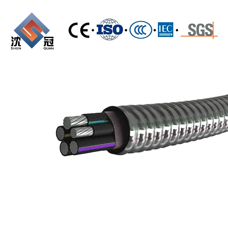 Shenguan mejor venta de 1kv de tensión baja de 4 núcleos de ABC Cable de alimentación de aluminio 3 fase 4, cable Cable Eléctrico Precio