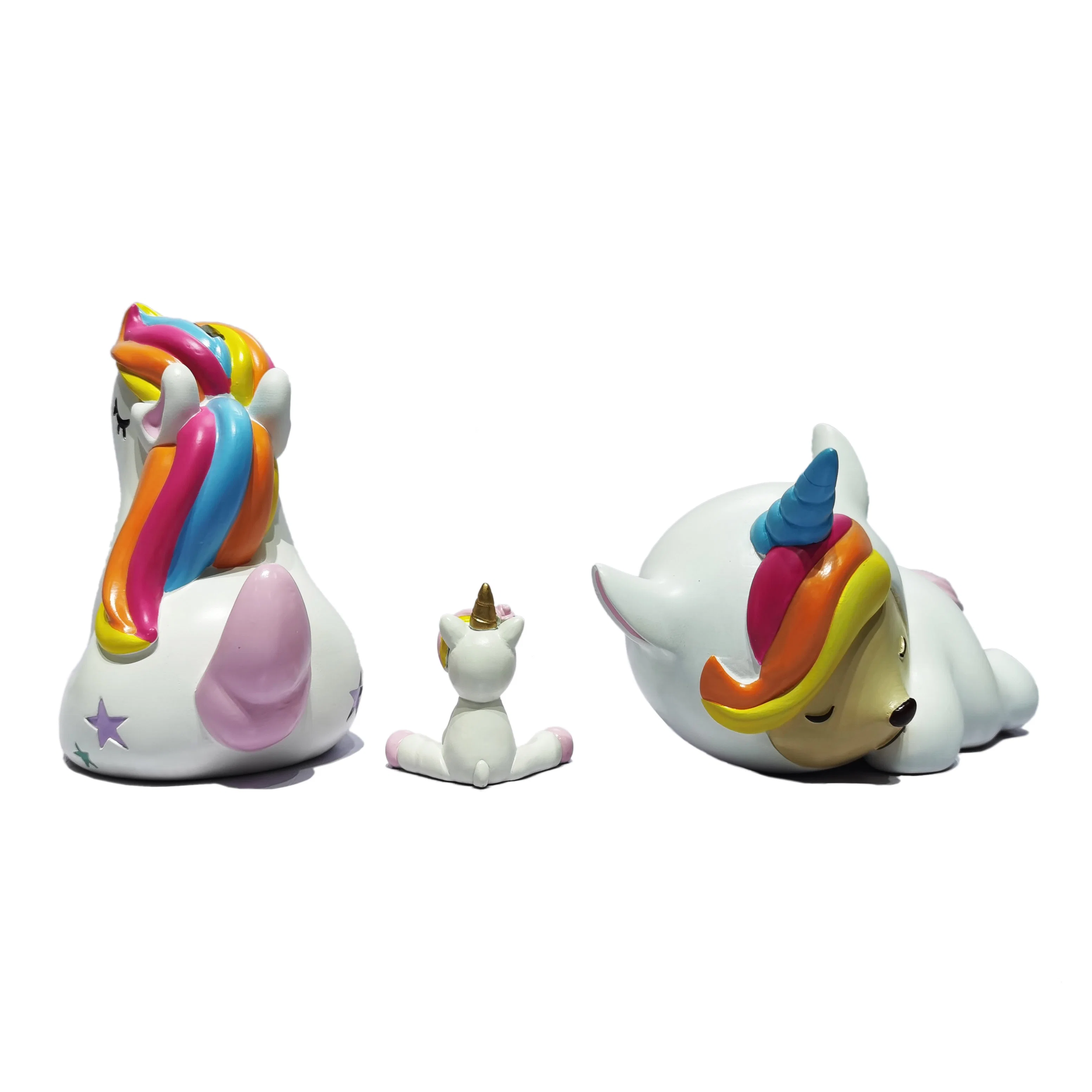 Resin Ornaments Factory Directly Customized Gifts Unicorn Money Box Piggy Bank