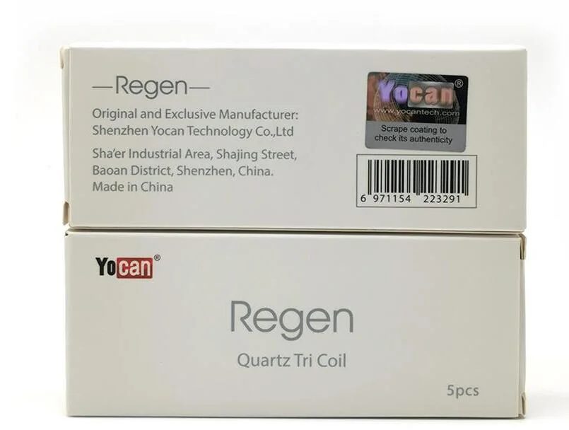 معالج Yocan Regen الأصلي مزود بقلب استبدال الملف QTc في Regen مجموعة تطوير زائد مجموعة 5PCS/Pack أصلية 100%