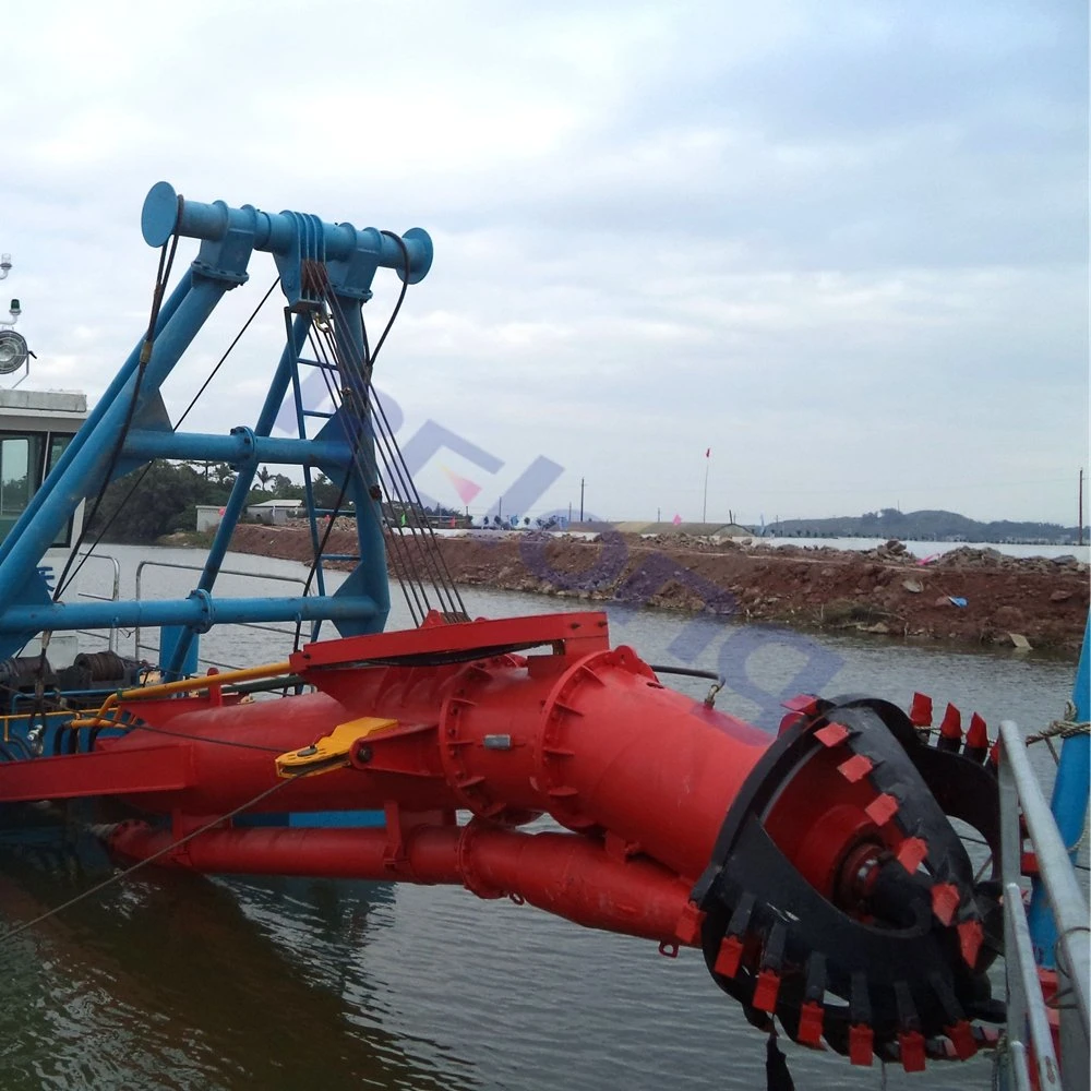 Drague à succion hydraulique à coupeuse d'eau de rivière Étang maritime intérieur Mer Pompe à sable Vendre Vase Drague Vaisseau Minier Côte Gravier CSD Usine de seaux sous-marins