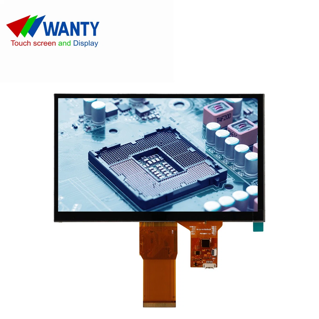سعر المصنع 7 بوصة USB 5 نقاط P-CAP شاشة لمس 800x480 لوحة شاشة LCD تعمل باللمس مزودة بشاشة عرض Capacitive Touch من نوع RGB TFT