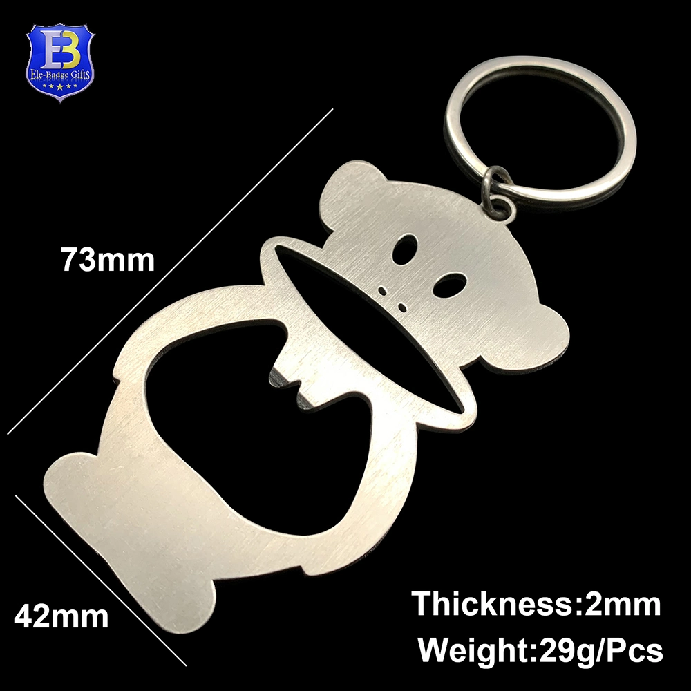 Custom Made Stocks Stainless Steel Personalised Beer Metal Bottle Opener Keyring