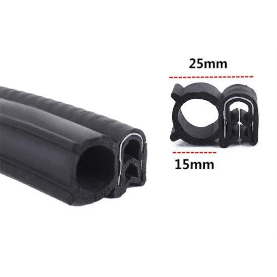 Waterproof Auto Door Windshield Edge Protection Rubber Seal Strip